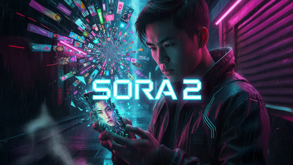 Ein Nutzer schaut Sora 2